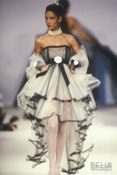 90s chanel dress|Chanel spring summer 1990 couture.